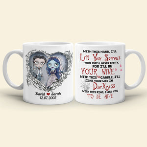 Horror Couple 05BHLH060123 White Mug - Coffee Mug - GoDuckee
