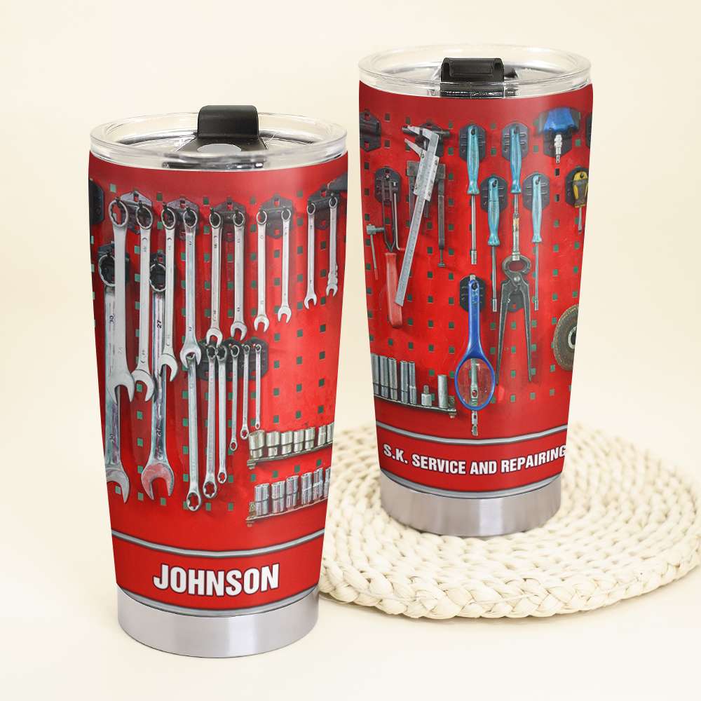 Mechanic Many Tools On Box - Personalized Tumbler Cup - Tumbler Cup - GoDuckee