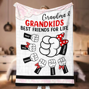 Grandma Personalized Blanket 06QHQN050423 - Blanket - GoDuckee