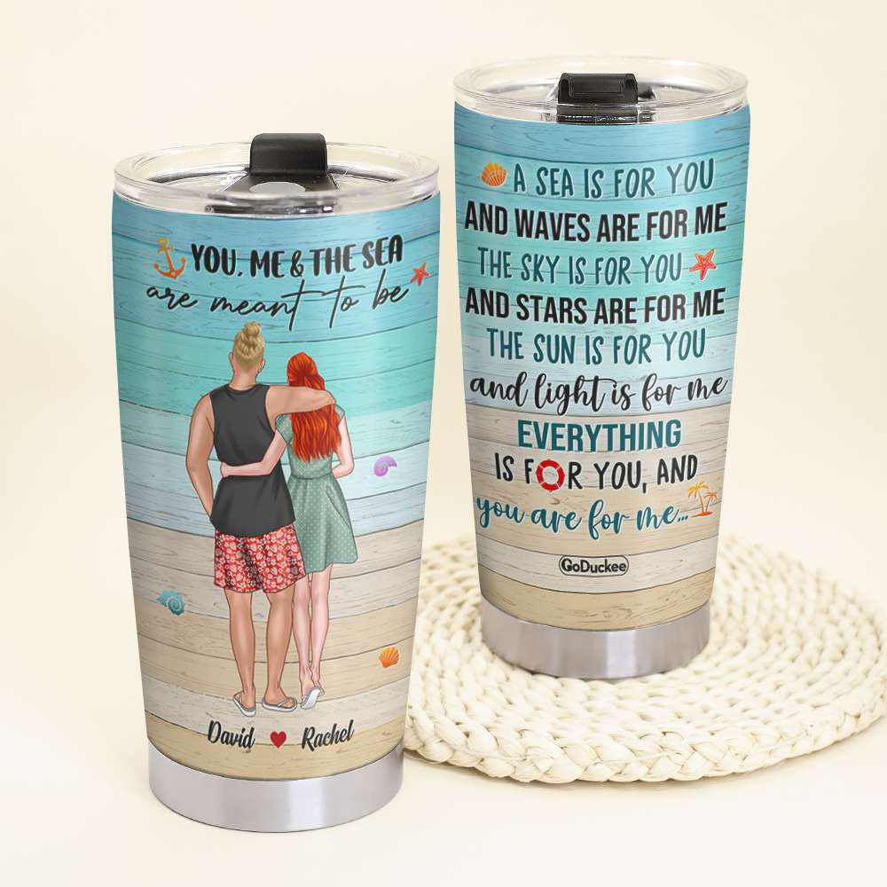 Everything Is For You, And You Are For Me - Personalized Tumbler Cup - Gift For Couple - Tumbler Cup - GoDuckee