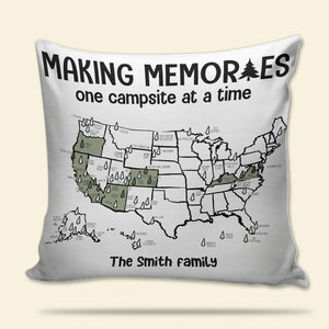 Personalized Camping Pillow - Making Memories - Pillow - GoDuckee