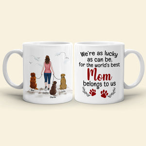 I'm As Lucky As Can Be, Personalized Mug, Gift For Mother's Day - Coffee Mug - GoDuckee