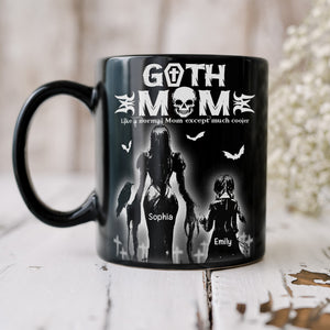 Gothic Mom And Daughter Black Mug Personalized Coffee Mug, Mother's Day Gift BLM-03qhqn150423 - Coffee Mug - GoDuckee