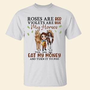 Roses Are red Violets Are Blue My Horses, Bestfriend T-shirt Hoodie Sweatshirt - Shirts - GoDuckee