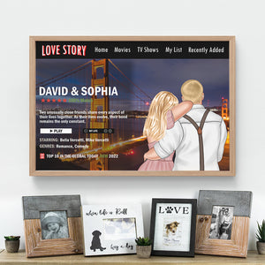 Personalized Movie Couple Canvas Print, Gift For Couple - Poster & Canvas - GoDuckee