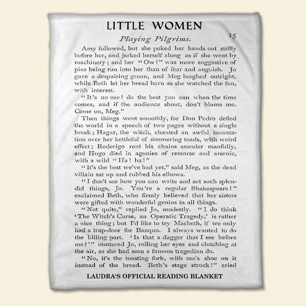 Little Women Blanket - Louisa May Alcott - Blanket - GoDuckee