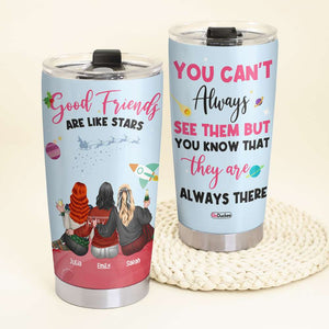 Good Friends Are Like Stars, Christmas Tumbler Gift For Besties - Tumbler Cup - GoDuckee