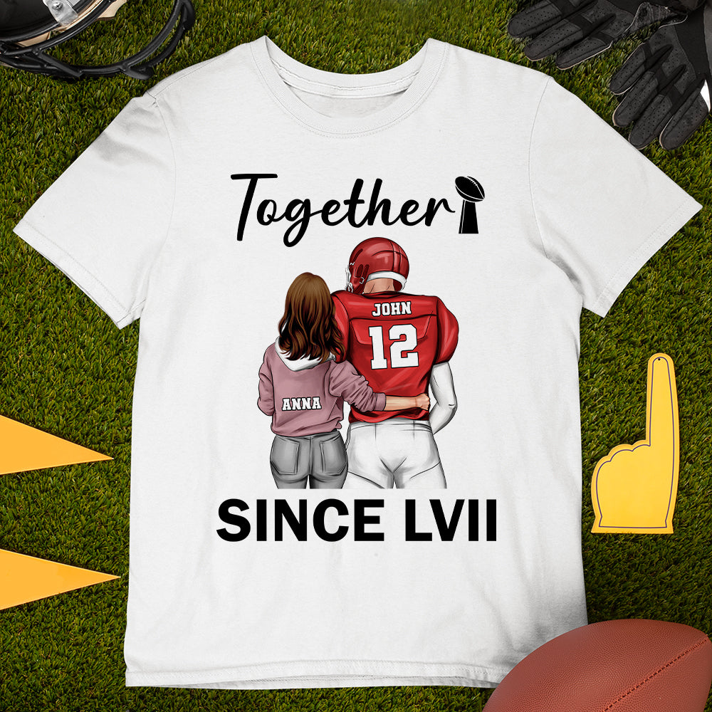 Goduckee But They Both Love Each Other, Couple Gift, Personalized Shirt, Football Couple Shirt