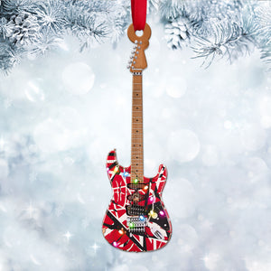 Electric Guitar Personalized Christmas Ornament Gift For Guitar Lovers - Ornament - GoDuckee