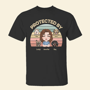 Dogs Protected By Me Personalized Shirt For Dog Lovers - Shirts - GoDuckee