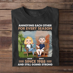Annoying Each Other For Every Season - Personalized Couple Shirt - Gift For Couple - Shirts - GoDuckee