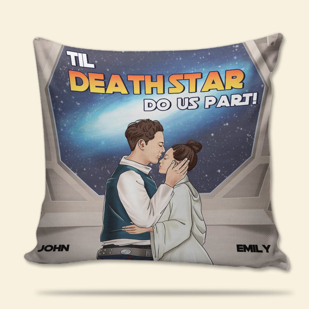Til Death Do Us Part, Personalized Couple Pillow, Gift For Couples - Pillow - GoDuckee