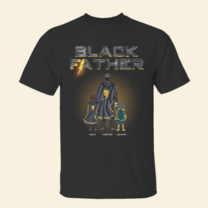 Black Father Personalized Shirt, Gift For Family - Shirts - GoDuckee