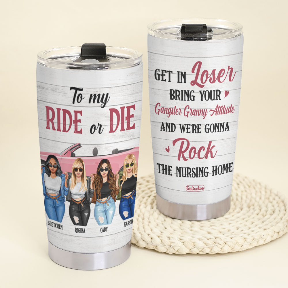To My Ride Or Die Personalized Tumbler Cup, Gift For Besties - Tumbler Cup - GoDuckee