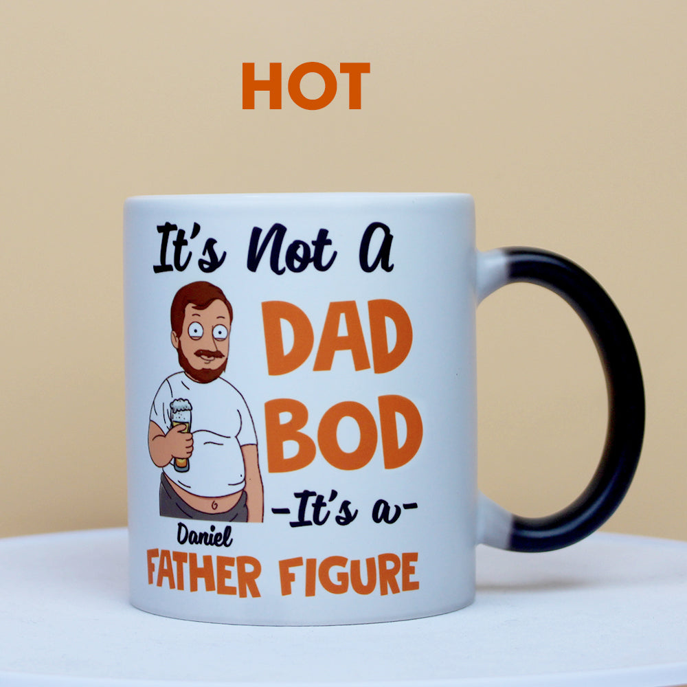 It's Not A Dad Bod, Personalized Magic Mug, Gift For Dad, Grandpa, Uncle - Magic Mug - GoDuckee