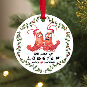 You Are My Lobster Personalized Ceramic Ornament, Gift For Ornament - Ornament - GoDuckee