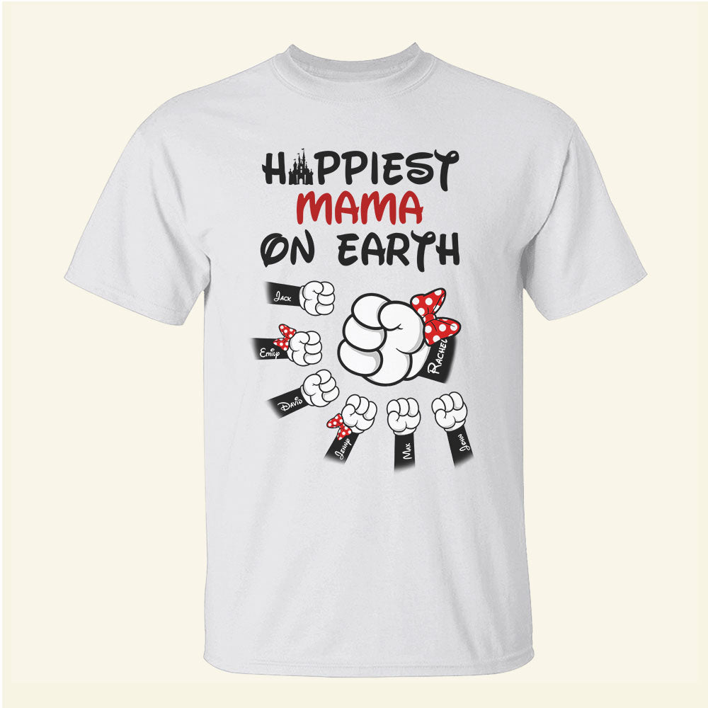 Personalized Mama/Papa Shirts - Happiest Mama/Dada On Earth - Shirts - GoDuckee