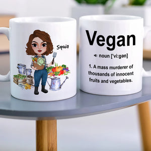 Vegan Definition Personalized Gardening Mug, Gift For Gardening Lovers - Coffee Mug - GoDuckee