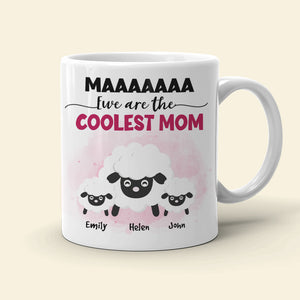 Ewe Are The Coolest Mom, Gift For Mom, Personalized Mug, Sheep Mug, Mother's Day Gift - Coffee Mug - GoDuckee