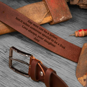 It Takes Someone Special To Be A Dad, Personalized Men's Belt, Birthday Gift, Father's Day Gift For Dad - Belts - GoDuckee