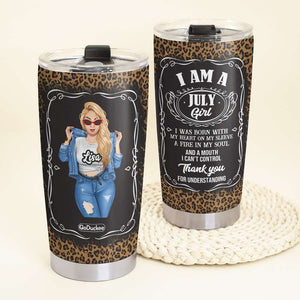 I Am A Girl - Personalized Tumbler Cup - Tumbler Cup - GoDuckee