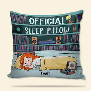 Vinyl Girl Official Sleep - Personalized Pillow - Pillow - GoDuckee