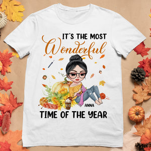 Autumn Girl Crochets - Personalized Fall Season Shirts For The Most Wonderful Time - Shirts - GoDuckee