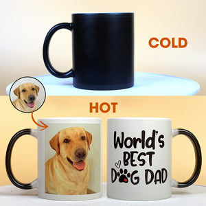 World's Best Dog Dad - Personalized Magic Mug - Magic Mug - GoDuckee