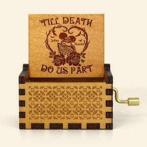 Till Death Do Us Part Personalized Music Box, Couple Gift - Decorative Plaques - GoDuckee