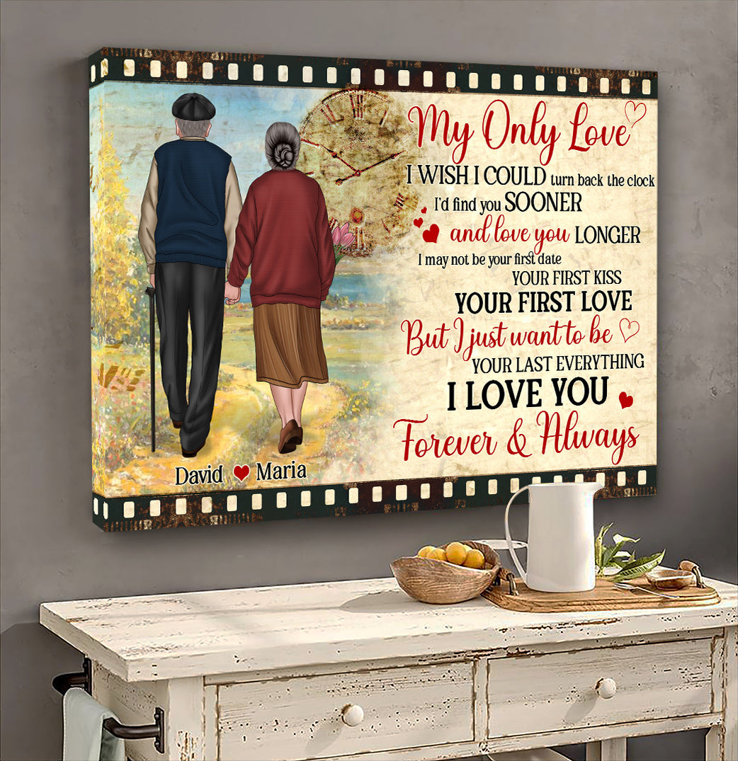 Couple My Only Love I Love You Personalized Canvas Print - Poster & Canvas - GoDuckee