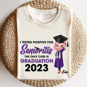 Custom 2023 Personalized Graduation Shirt - I Tested Positive For Seniorities - Shirts - GoDuckee