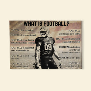 What Is Football, Personalized Football Poster - Poster & Canvas - GoDuckee