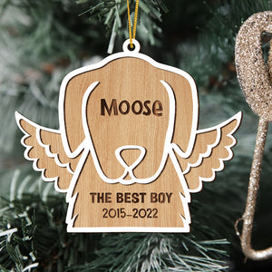Christmas Pet With/Without Wings, Personalized Wood Ornament - Ornament - GoDuckee