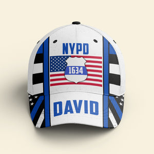 Police Personalized Classic Cap with Custom Name and Department, Gift for Police - Classic Cap - GoDuckee