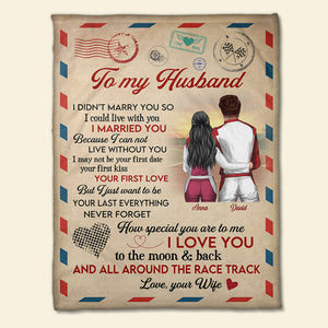 Personalized Racing Couple Blanket - How Special You Are To Me - Stamp Postage - Blanket - GoDuckee
