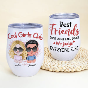 Cool Girls Club, Personalized Tumbler, Gift For Bestie - Wine Tumbler - GoDuckee