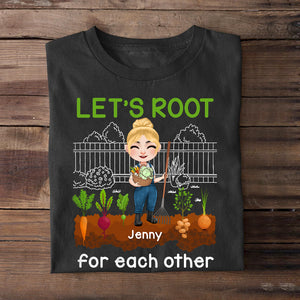 Let's Root For Each Other Personalized Gardening Shirt, Gift For Gardening Lovers - Shirts - GoDuckee