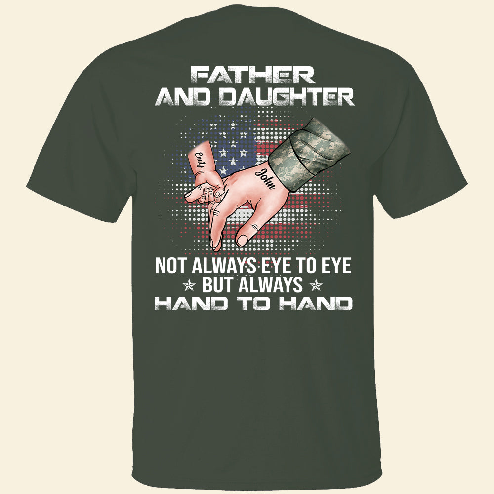 Father And Daughter/Son Not Always Eye To Eye - Personalized Shirts - Shirts - GoDuckee