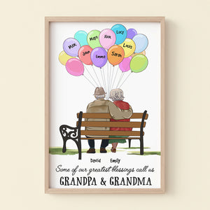 Some Of Our Greatest Blessings Call Us, Old Couple Canvas Poster - Poster & Canvas - GoDuckee