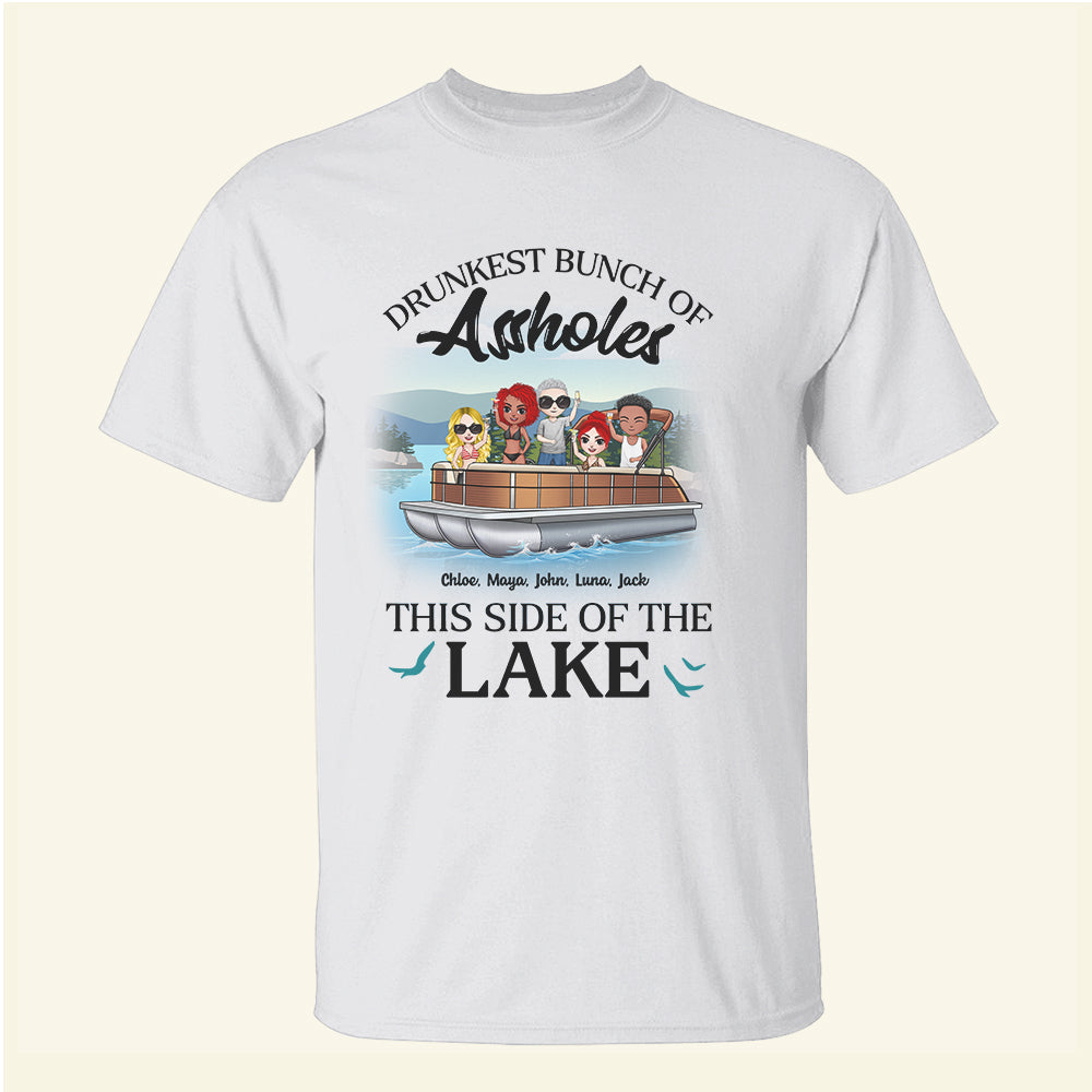 Pontoon This Side Of The Lake - Personalized Shirts - Shirts - GoDuckee