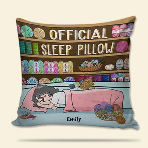 Sewing Girl Official Sleep - Personalized Pillow - Pillow - GoDuckee