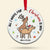 Naughty Reindeer Couple , All I Want For Christmas Is You Personalized Ceramic Ornament - Ornament - GoDuckee