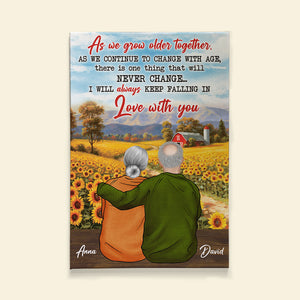 Keep Falling In Love With You, Personalized Old Couple Poster & Canvas - Poster & Canvas - GoDuckee