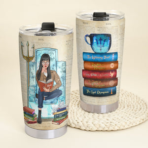 Percy Jackson- Personalized Tumbler Cup - The Olympians Rick Riordan - Tumbler Cup - GoDuckee