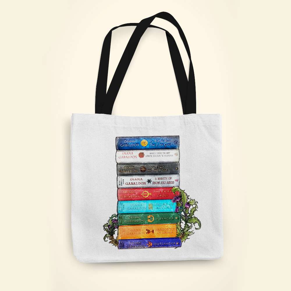 Outlander A Stack Of Books - Tote Bag For Book Lovers (10HUHU200422) - Tote Bag - GoDuckee