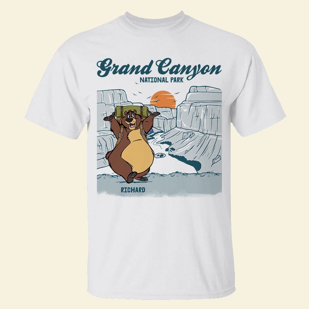 Personalized Gifts For Camping and Hiking Lover, Grand Canyon National Park - Custom Bear Shirts - Shirts - GoDuckee