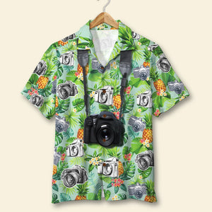 Custom Photographer Hawaiian Shirt, Aloha Shirt, Gift For Photography Lovers - Hawaiian Shirts - GoDuckee