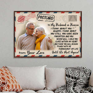 Custom Memories Of Dad & Mom Photo Poster - Post Stamp Frame - Poster & Canvas - GoDuckee