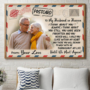 Custom Memories Of Dad & Mom Photo Poster - Post Stamp Frame - Poster & Canvas - GoDuckee