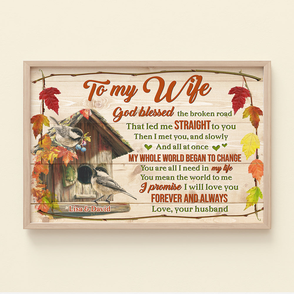 I Promise I Will Love You Forever And Always Personalized Couple Canvas Printed - Poster & Canvas - GoDuckee